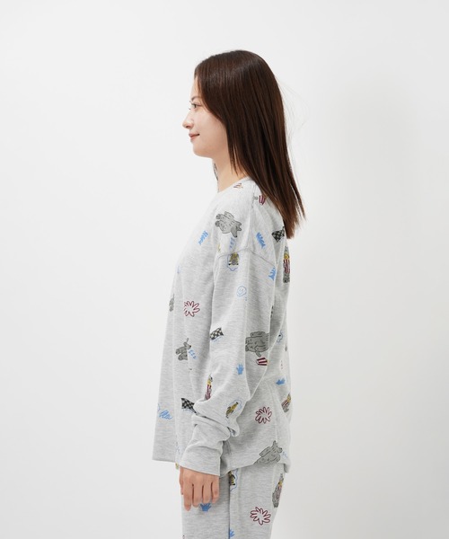 Common Noun(コモン ナウン)の「“CAT”&“DOG” norahi サーマルトップス(Tシャツ/カットソー・レディース・グレー/オフホワイト・L/M)」の14枚目の写真