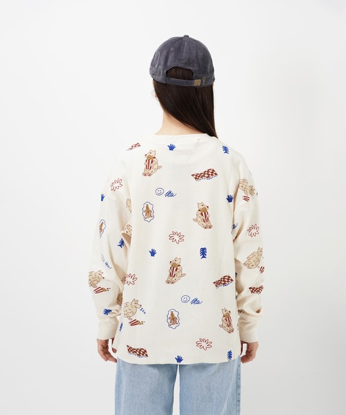 Common Noun(コモン ナウン)の「“CAT”&“DOG” norahi サーマルトップス(Tシャツ/カットソー・レディース・グレー/オフホワイト・L/M)」の10枚目の写真