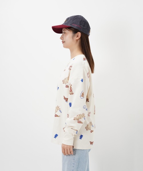 Common Noun(コモン ナウン)の「“CAT”&“DOG” norahi サーマルトップス(Tシャツ/カットソー・レディース・グレー/オフホワイト・L/M)」の9枚目の写真