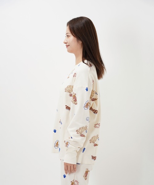 Common Noun(コモン ナウン)の「“CAT”&“DOG” norahi サーマルトップス(Tシャツ/カットソー・レディース・グレー/オフホワイト・L/M)」の12枚目の写真