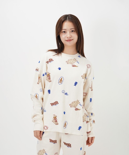Common Noun(コモン ナウン)の「“CAT”&“DOG” norahi サーマルトップス(Tシャツ/カットソー・レディース・グレー/オフホワイト・L/M)」の11枚目の写真