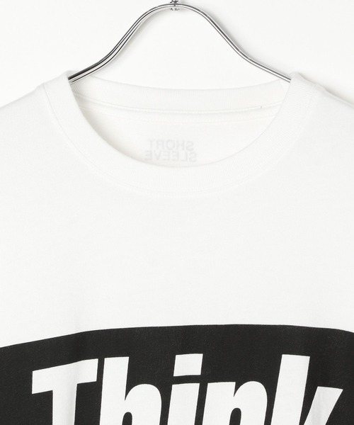 AMERICAN RAG CIE（アメリカンラグシー）の「【AMERICAN RAG CIE】THINK SST（ユニセックス）（Tシャツ/カットソー・メンズ・ホワイト・MEDIUM/LARGE）」の6枚目の写真