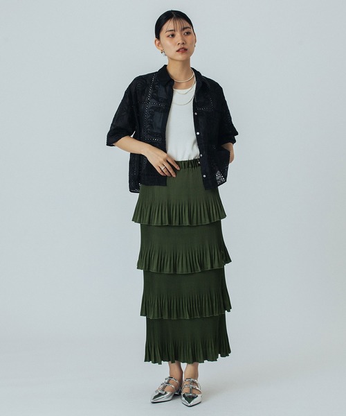 ROSE BUD（ローズバッド）の「EMBROIDERY SHIRT（シャツ/ブラウス・レディース・ブラック/ホワイト/ブラウン・ONE SIZE）」の17枚目の写真