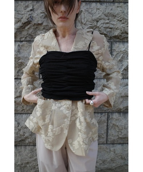 【新品未使用】CLANE SHIRRING CAMI TOPS サイズ1 SHIRRING CAMI TOPS｜TOPS(トップス)｜CLANE OFFICIAL ONLINE STORE
