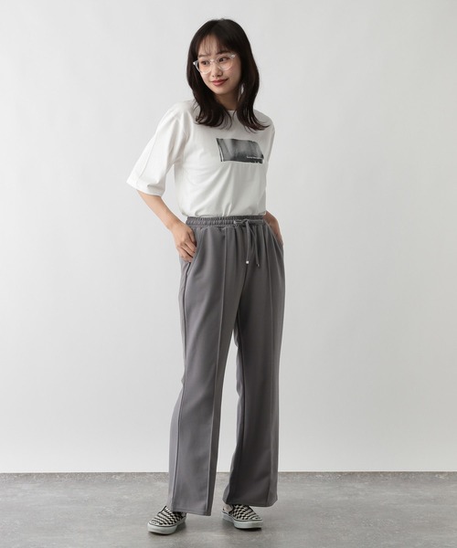 FOUND GOOD(ファウンドグッド)の「ジョーゼットセミフレアP(その他パンツ・レディース・ブラック/アイボリー/グレー系8/ブラウン系3・M/S/L)」の9枚目の写真