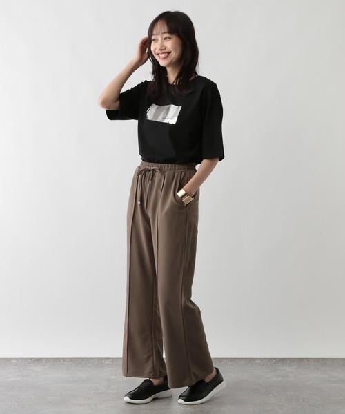 FOUND GOOD(ファウンドグッド)の「ジョーゼットセミフレアP(その他パンツ・レディース・ブラック/アイボリー/グレー系8/ブラウン系3・M/S/L)」の14枚目の写真