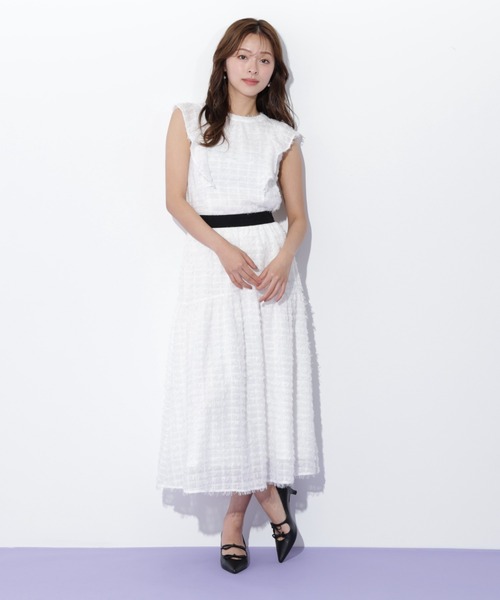 JILL by JILL STUART（ジルバイジルスチュアート）の「◇フェザーチェックブラウス（シャツ/ブラウス・レディース・ホワイト/ブラック・FREE）」の13枚目の写真