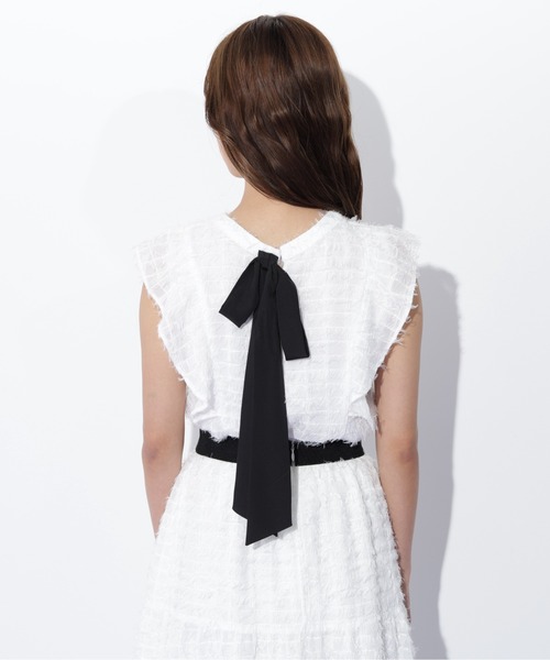 JILL by JILL STUART（ジルバイジルスチュアート）の「◇フェザーチェックブラウス（シャツ/ブラウス・レディース・ホワイト/ブラック・FREE）」の15枚目の写真