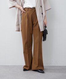 【M/Lサイズ展開】美シルエットベーシックフレアパンツ