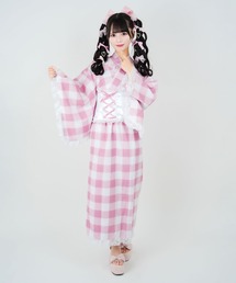 ディアマイラブ 浴衣 いちご ストライプ柄 DearMyLove｜ディアマイラブの浴衣（チェック柄）通販 - ZOZOTOWN