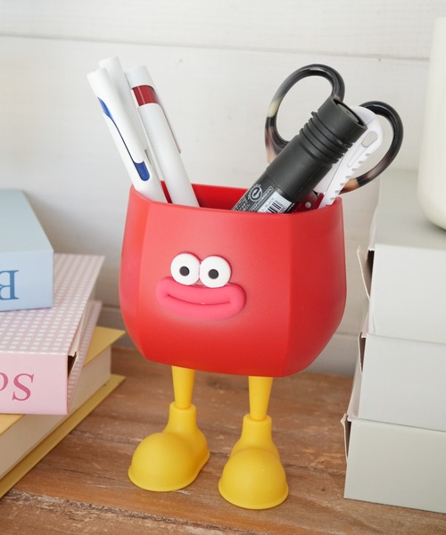 Port（ポート）の「【 Port / ポート 】 ムグムグ ポケ スタンド / デスク収納 インテリア 雑貨 #（収納グッズ・レディース・アイボリー/レッド・FREE）」の9枚目の写真