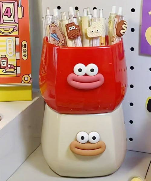 Port（ポート）の「【 Port / ポート 】 ムグムグ ポケ スタンド / デスク収納 インテリア 雑貨 #（収納グッズ・レディース・アイボリー/レッド・FREE）」の4枚目の写真