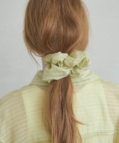 Crisp（クリスプ）の「ストライプシアーシュシュ（シュシュ・レディース・イエロー/ブルー・FREE）」の5枚目の写真