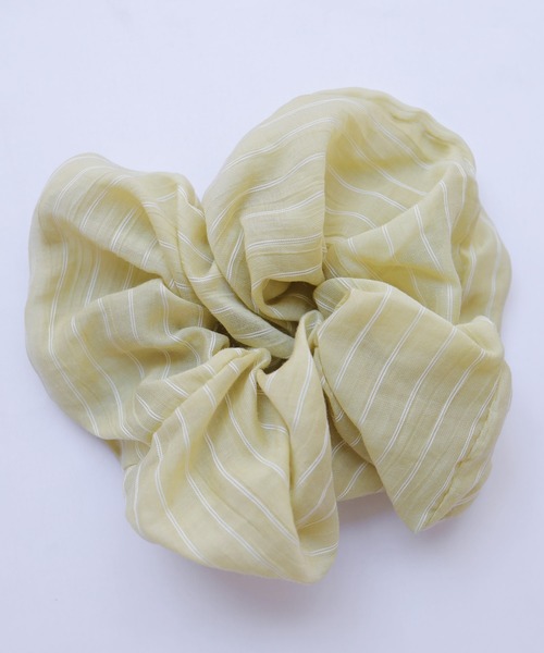 Crisp（クリスプ）の「ストライプシアーシュシュ（シュシュ・レディース・イエロー/ブルー・FREE）」の10枚目の写真