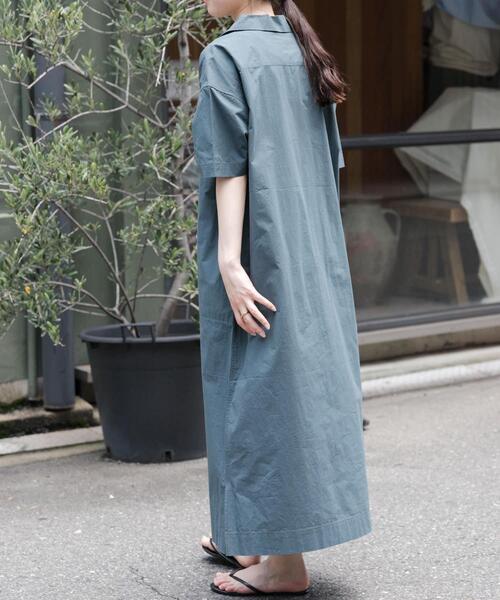 FORK&SPOON(フォークアンドスプーン)の「FORK&SPOON スキッパーワンピース(ワンピース・レディース・ベージュ/グリーン・1/2)」の4枚目の写真