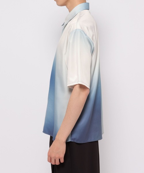 HARE（ハレ）の「アシメグラデーションシャツ(HARE)（シャツ/ブラウス・メンズ・ホワイト系その他/ブラック系その他・FREE）」の12枚目の写真