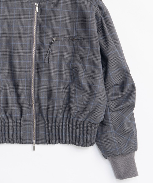 MAISON SPECIAL（メゾンスペシャル）の「Worsted MA-1/ウーステッドMA-1■セットアップ対応■（MA-1・レディース・グレー/ブラック・FREE）」の11枚目の写真