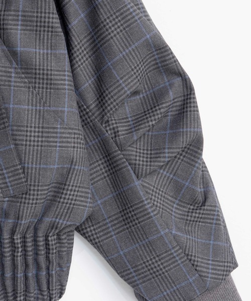 MAISON SPECIAL（メゾンスペシャル）の「Worsted MA-1/ウーステッドMA-1■セットアップ対応■（MA-1・レディース・グレー/ブラック・FREE）」の14枚目の写真