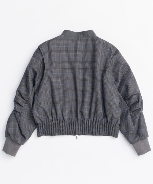 MAISON SPECIAL（メゾンスペシャル）の「Worsted MA-1/ウーステッドMA-1■セットアップ対応■（MA-1・レディース・グレー/ブラック・FREE）」の15枚目の写真
