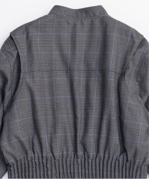 MAISON SPECIAL（メゾンスペシャル）の「Worsted MA-1/ウーステッドMA-1■セットアップ対応■（MA-1・レディース・グレー/ブラック・FREE）」の16枚目の写真