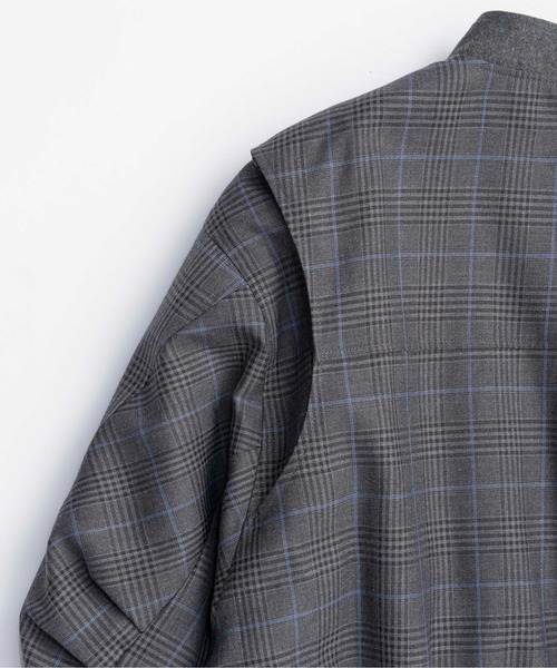 MAISON SPECIAL（メゾンスペシャル）の「Worsted MA-1/ウーステッドMA-1■セットアップ対応■（MA-1・レディース・グレー/ブラック・FREE）」の18枚目の写真