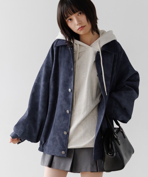 セール】《UNISEX》ソフトスエードブルゾン（ブルゾン）｜PBLIM