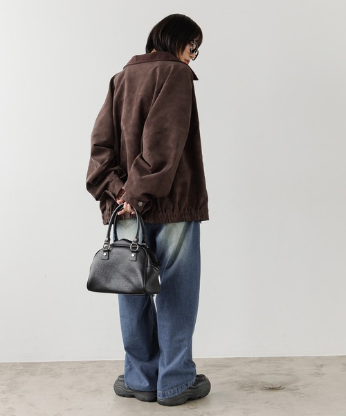 セール】《UNISEX》ソフトスウェードブルゾン（ブルゾン