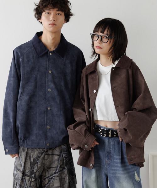 UNISEX》ソフトスウェードブルゾン（ブルゾン）｜PBLIM（ページ