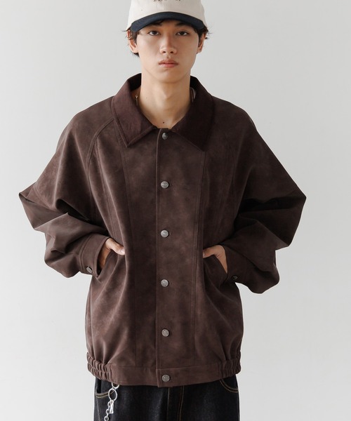 PAGEBOY ソフトスエードブルゾン ネイビー PAGEBOY ソフトスエード