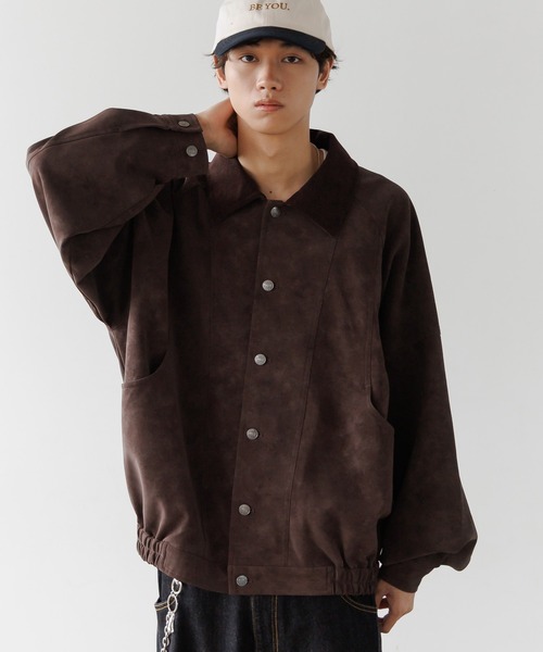 PAGEBOY ソフトスエードブルゾン ネイビー UNISEX》ソフトスウェードブルゾン（ブルゾン）｜PBLIM（ページ