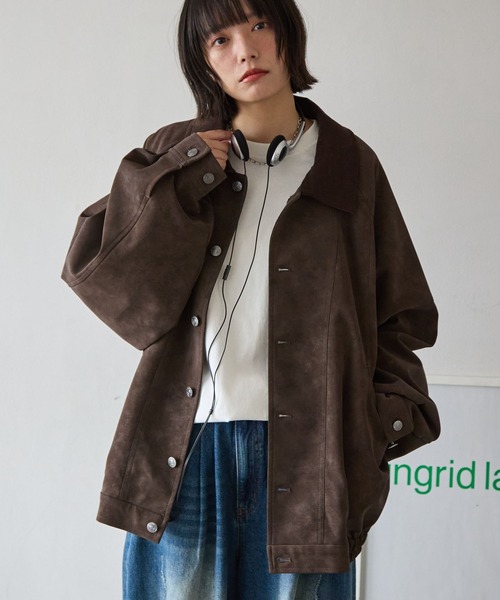 セール】《UNISEX》ソフトスウェードブルゾン（ブルゾン）｜PBLIM