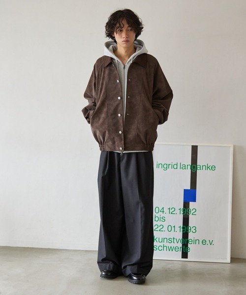 UNISEX》ソフトスウェードブルゾン（ブルゾン）｜PBLIM（ページボーイ