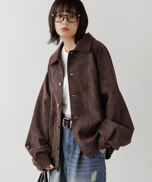 UNISEX》ソフトスウェードブルゾン（ブルゾン）｜PBLIM（ページボーイ