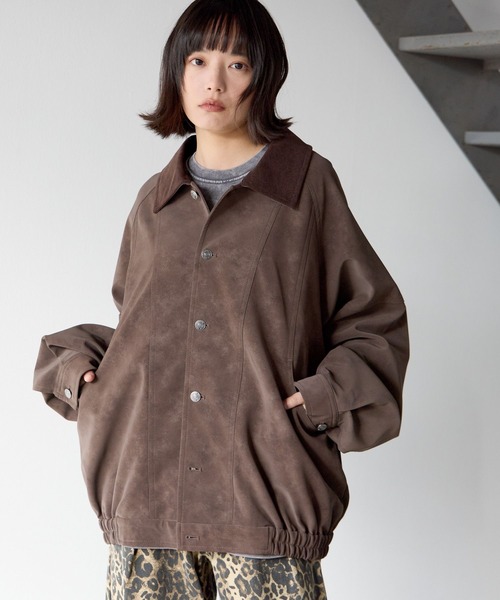 セール】《UNISEX》ソフトスエードブルゾン（ブルゾン）｜PBLIM