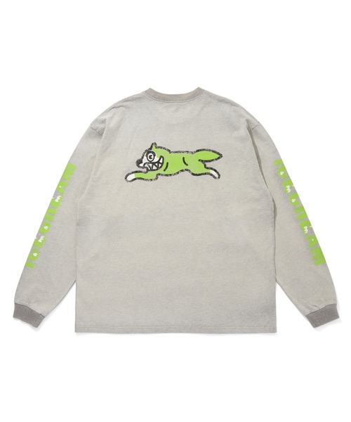 DAMAGED COTTON LS T-SHIRT RUNNING DOG（Tシャツ/カットソー