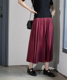 OPAQUE.CLIP | フェイクスウェードプリーツスカート【静電気防止加工/洗濯機OK】《6col/S～LL》(スカート)