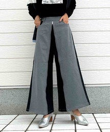 Q | 配色ZIPデニムパンツ(デニムパンツ)