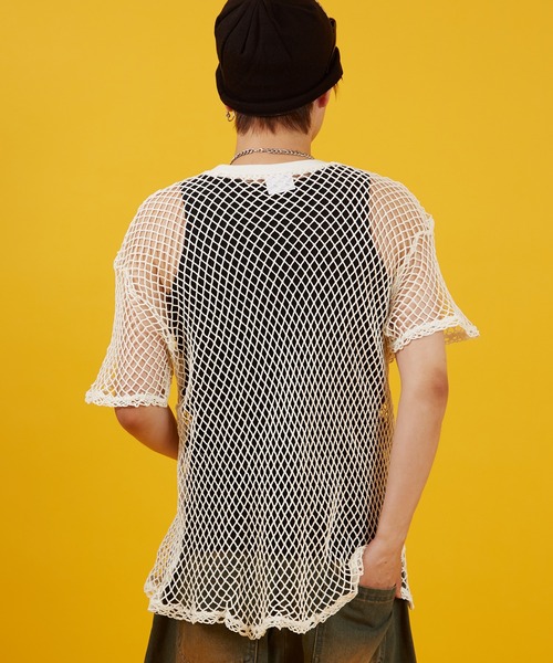 improves（インプローブス）の「粗メッシュ 半袖Tシャツ（その他トップス・メンズ・ホワイト/ブラック・MEDIUM/LARGE）」の8枚目の写真