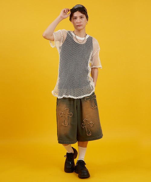improves（インプローブス）の「粗メッシュ 半袖Tシャツ（その他トップス・メンズ・ホワイト/ブラック・MEDIUM/LARGE）」の7枚目の写真