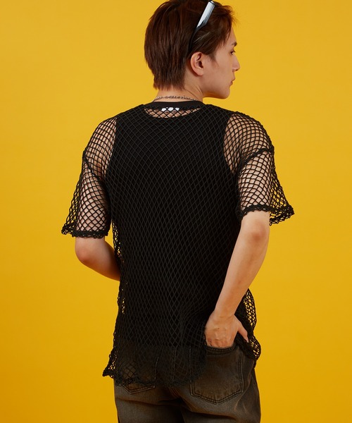 improves（インプローブス）の「粗メッシュ 半袖Tシャツ（その他トップス・メンズ・ホワイト/ブラック・MEDIUM/LARGE）」の3枚目の写真