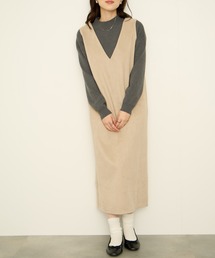 NAVY（ネイビー）の「nAvy スウェードポンチ ジャンパースカート（ジャンパースカート）」