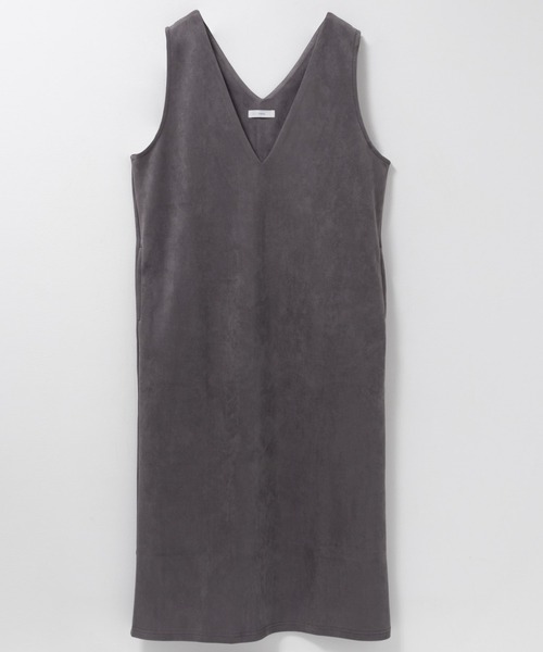 NAVY（ネイビー）の「nAvy スウェードポンチ ジャンパースカート（ジャンパースカート・レディース・ブラウン/ベージュ/ダークグレー・L/M）」の11枚目の写真