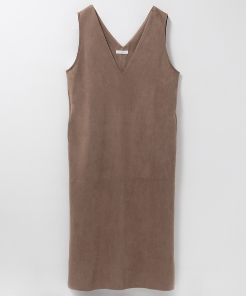 NAVY（ネイビー）の「nAvy スウェードポンチ ジャンパースカート（ジャンパースカート・レディース・ブラウン/ベージュ/ダークグレー・L/M）」の13枚目の写真