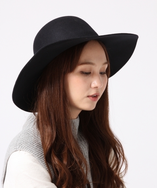 GLOBAL WORK（グローバルワーク）の「フェルトキャペリンHAT/706049（ハット・レディース・ブラック/カーキ/ネイビー/ベージュ・FREE）」の2枚目の写真