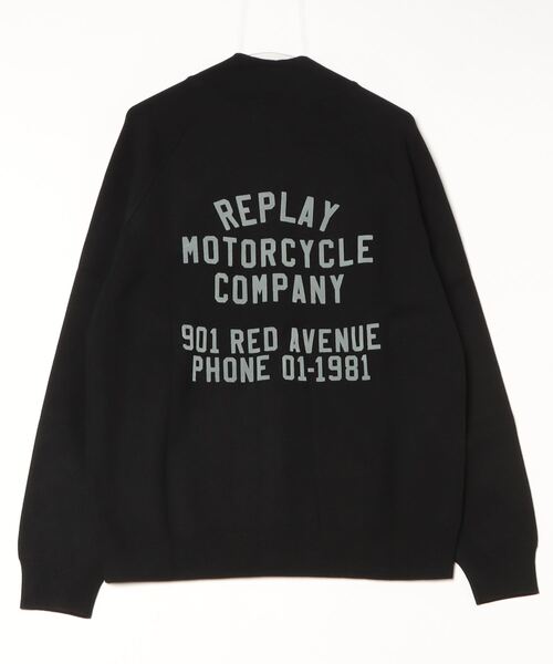REPLAY（リプレイ）の「MOTERCYCLE フルジップニットジャケット（ニット/セーター・メンズ・ブラック/ブラウン・X-LARGE/LARGE/MEDIUM/SMALL）」の3枚目の写真