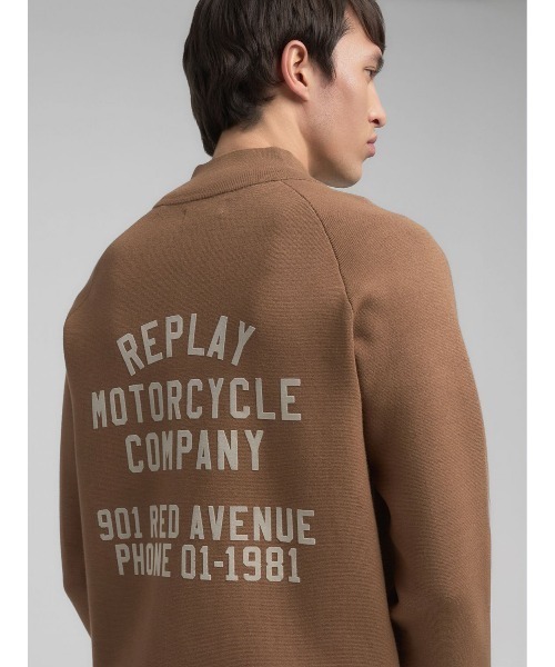 REPLAY（リプレイ）の「MOTERCYCLE フルジップニットジャケット（ニット/セーター・メンズ・ブラック/ブラウン・X-LARGE/LARGE/MEDIUM/SMALL）」の9枚目の写真