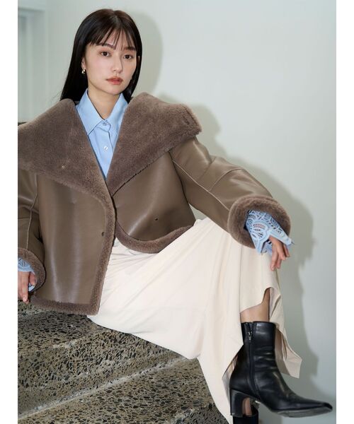 LAGUNAMOON（ラグナムーン）の「ドレープIラインスカート（スカート・レディース・ベージュ/ブラウン・SMALL/MEDIUM）」の20枚目の写真