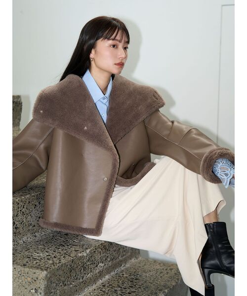 LAGUNAMOON（ラグナムーン）の「ドレープIラインスカート（スカート・レディース・ベージュ/ブラウン・SMALL/MEDIUM）」の21枚目の写真