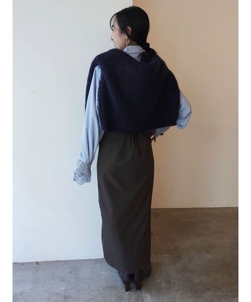 LAGUNAMOON（ラグナムーン）の「ドレープIラインスカート（スカート・レディース・ベージュ/ブラウン・SMALL/MEDIUM）」の22枚目の写真