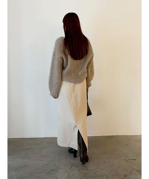 LAGUNAMOON（ラグナムーン）の「ドレープIラインスカート（スカート・レディース・ベージュ/ブラウン・SMALL/MEDIUM）」の18枚目の写真